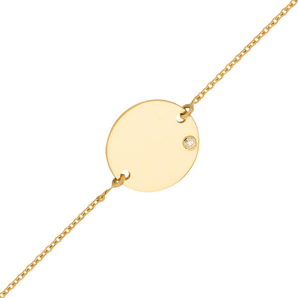 Gourmette En Diamant Gourmette Bébé Diamant Or 18 Carats