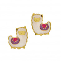 Boucles d'oreilles lama Or 375 °°° - VIS