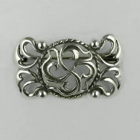 Broche Argent C.B. VIRGULE 4 BOULES               