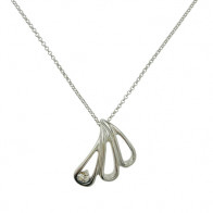 Collier Argent PALMY TRI GM - Oxyde - 45cm