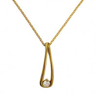 Collier Plaqué Or  PALMY GM - Oxyde - 45cm