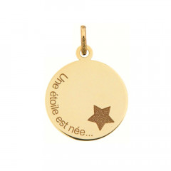 Médaille "Une étoile est née" Or 375°°° 