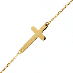 Bracelet Croix Or 375°°°