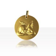 Médaille ANGE ENDORMI Or 375°°°