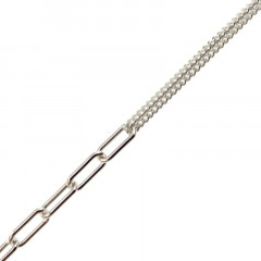 Bracelet Argent OTO Décal Ch_rectangle 0,9-GL45 - 19cm