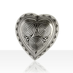 Broche Argent COEUR TRISKELL GM                   