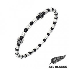 Bracelet perles Acier ALL BLACKS
