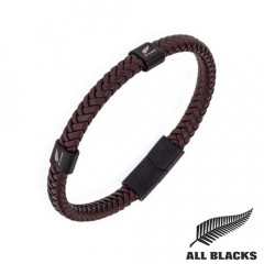 Bracelet ALL BLACKS Cuir marron