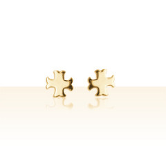 Boucles d'oreilles Or 18K OP CROIX CATHARE PM          