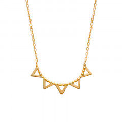 Collier Plaqué Or  SOLEIL Dentelle Triangle ASTRES