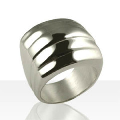 Bague Argent MASSIVE 5 GODRONS                  