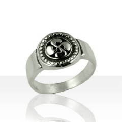 Bague Argent ROND PERLE CB GM                     