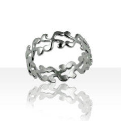 Bague Croix Basque Argent suite AJOURE       