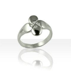 Bague CROIX BASQUE Argent PLATE 3