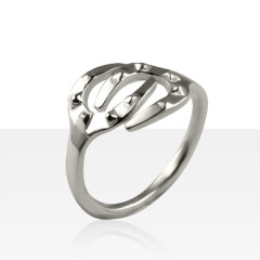 Bague FER A CHEVAL DOUBLE Argent massif      