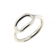 Bague ovale en Argent massif pour femme fabriquée en France