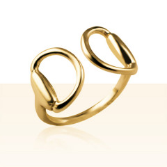 Bague Plaqué Or MORS JONC                       
