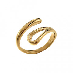 Bague Plaqué Or PALMY serpent