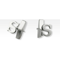B.Manchettes Argent Lettre au choix