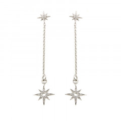 Boucles d'oreilles Argent ROSE des VENTS OZ 