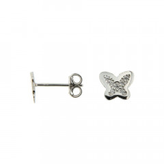 Boucles d'oreilles PAPILLONS Argent KOTA Oxydes