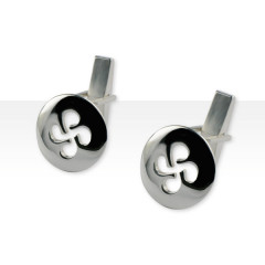 Boutons de manchettes CROIX BASQUE Argent LAUBURU Jerez