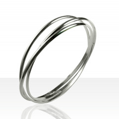 Bracelet 3 Anneaux Argent MASSIF 3MM