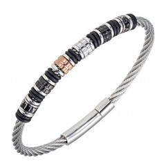 BRACELET ACIER ALL BLACKS