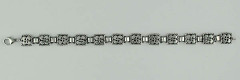 Bracelet Argent 12 PLAQUETTES CB/LISSE GODRON MM  