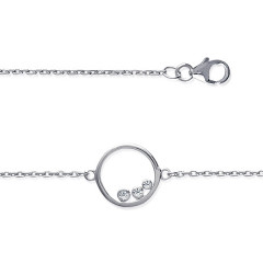 Bracelet Argent CERCLE 3 OXYDES