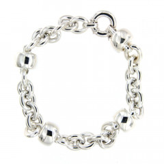 Bracelet Argent FIL ROND 4 bouées