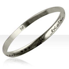 Bracelet Argent "GRAFFITI" RIGIDE BI BIOTZ AMODI