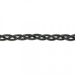 Bracelet Argent GRAPHIT Tresse 21cm