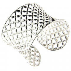 **Bracelet Argent GRILLE Etoile 40 l: 44mm - diametre interieur: 62x55mm