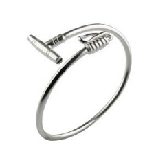 Bracelet Argent JONC POLO ENTRELACE               