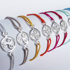 Bracelet Argent LASTIC Triskell