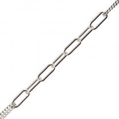 Bracelet Argent OTO Centre Ch_rectangle 0,9-GL45 - 19cm