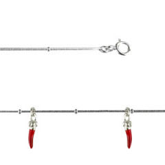 Bracelet Argent QDR Ble 3 PIMENTS LAQUE 2 PAMP    