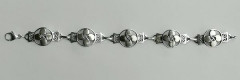 Bracelet Argent ROSACE FILIGRANE 5 MOTIFS         