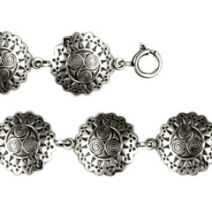 Bracelet Argent TRISKELL ENTOURAGE HERMINE        