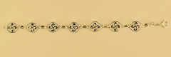 Bracelet Croix Basque Plaqué Or CORDON PM                    