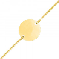Bracelet JETON 12mm Plaqué Or