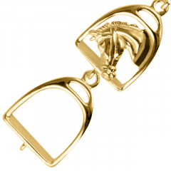 Bracelet Plaqué Or ETRIER 2 TETES LONGCHAMP     