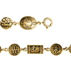 Bracelet Plaqué Or OVALE PLAQUETTES             