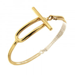 Bracelet Plaqué OTO Jonc Semi Articulé OVAL4 
