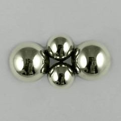 Broche Argent 4 BOULES 15/17                      