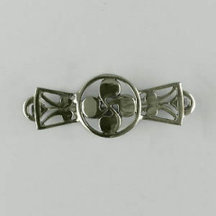 Broche Argent CB LISSE BOMBEE                     