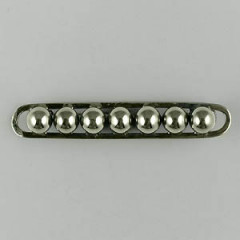 Broche Argent FIL PLAT 7 BOULES                   