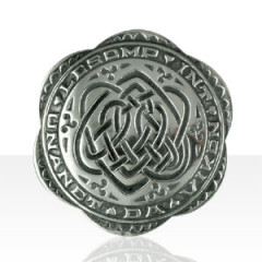 Broche Argent "Laissons les unis pour toujours"   