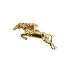 Broche Plaqué Or CHEVAL AU GALOP                